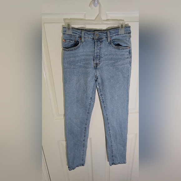 Levis 501 Girls Light Denim Blue Jeans Size 14A - Picture 11 of 12